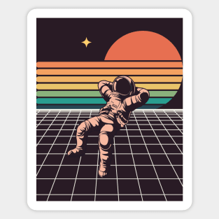 Lounging Astronaut Sticker